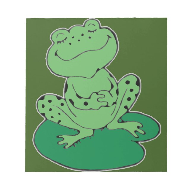 Bloc-note Grenouille sur Lilypad (Devant)