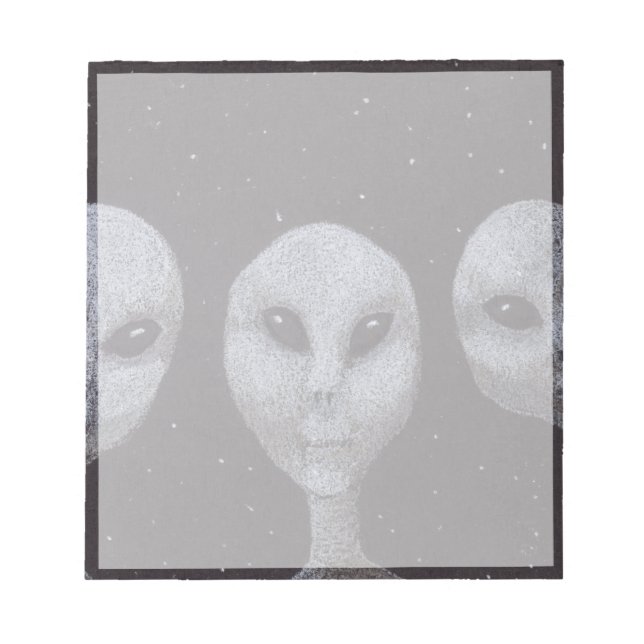 Bloc-note Gris Alien (Devant)