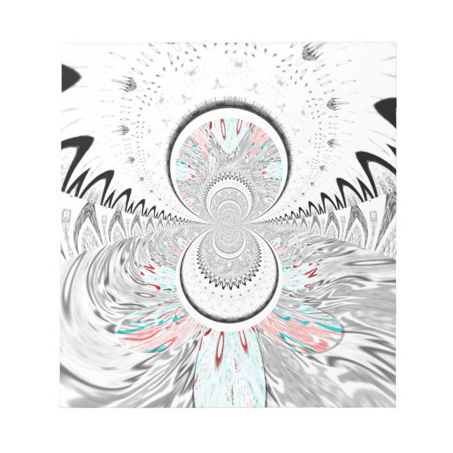 Bloc-note Gris Kaleidoscope Art (Devant)