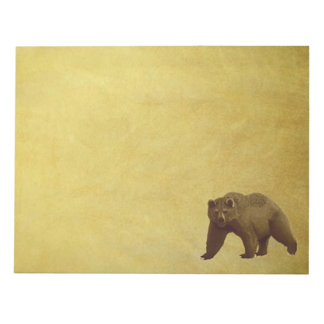 Bloc-note Grizzly Bear (Devant)