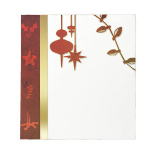 Bloc-note Grungy Vintage Gold Christmas