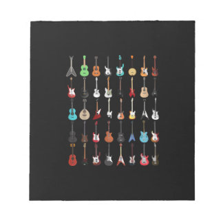 Bloc-note Guitariste Guitare instrument de musique Rock et R