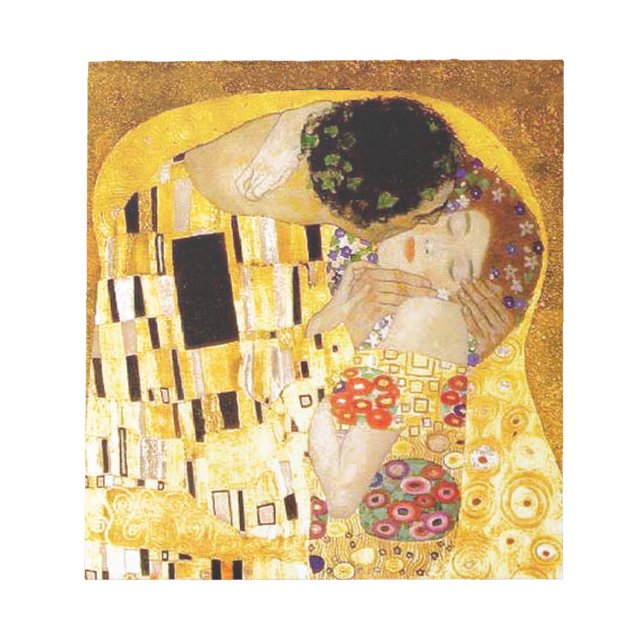 Bloc-note Gustav Klimt La Peinture Classique Du Kiss (Devant)