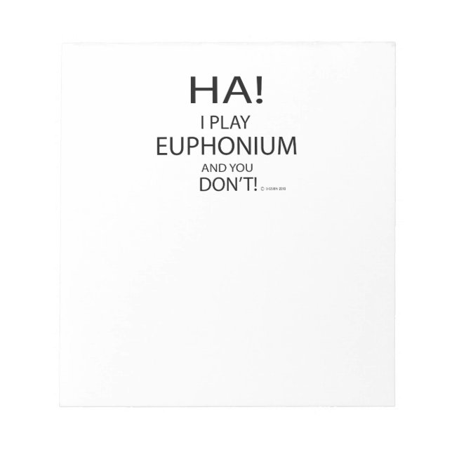 Bloc-note Ha Euphonium (Devant)