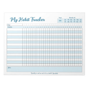 Bloc-note Habit Tracker entièrement personnalisable
