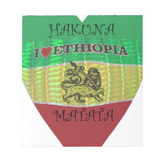 Bloc-note Hakuna Matata J'aime les couleurs éthiopiennes.png (Devant)