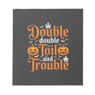 Bloc-note Halloween Double Double Toil and Trouble_1