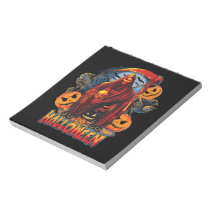 Bloc-note Halloween Evil skeleton