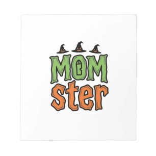 Bloc-note Halloween Momster Vintage Mom Conception de T-Shir