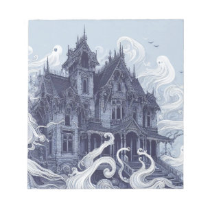 Bloc-note Halloween Thème Éffrayant Hauné Mansion