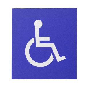 Bloc-note Handicapés handicapés