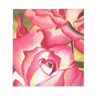 Bloc-note Hannah Gordon rose Rose Watercolor art