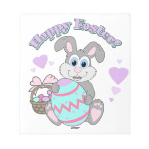 Bloc-note Happy Easter ! Bunny Easter