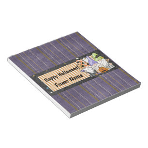 Bloc-note Happy Halloween Gnomes Candy Bar Wrapper Faveurs