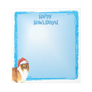 Bloc-note Happy Howlidays Collie