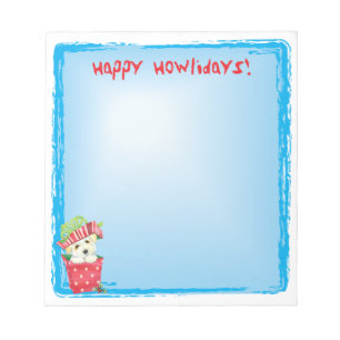 Bloc-note Happy Howlidays Coton