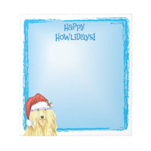 Bloc-note Happy Howlidays Komondor