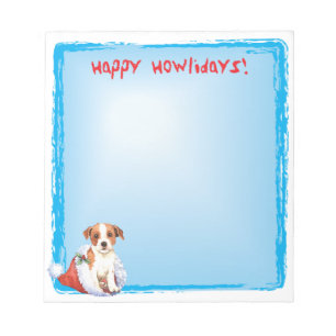 Bloc-note Happy Howlidays Parson Russell Terrier