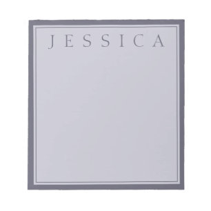 Bloc-note Hazy Purple & Lavender Gray Your Name