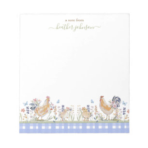 Bloc-note Hearthlight Notes Printemps Douce Gingham de Prair