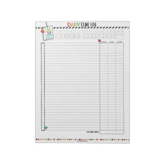Bloc-note Hello Planner : Pages de suivi journalier