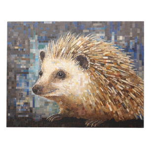 Bloc-note Hérisson Animal Art Décor Peinture Mosaïque
