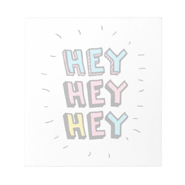 Bloc-note Hey Hey (Devant)