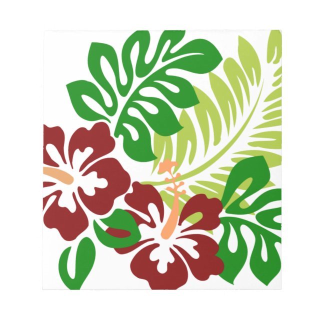 Bloc-note Hibiscus Fleurs tropicales (Devant)