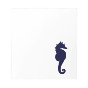 Bloc-note Hippocampe bleu foncé
