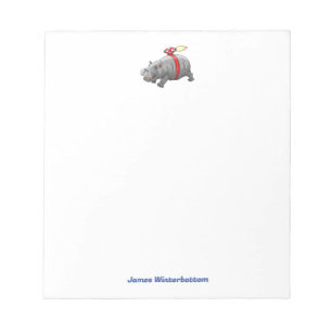 Bloc-note Hippopotame Fusée