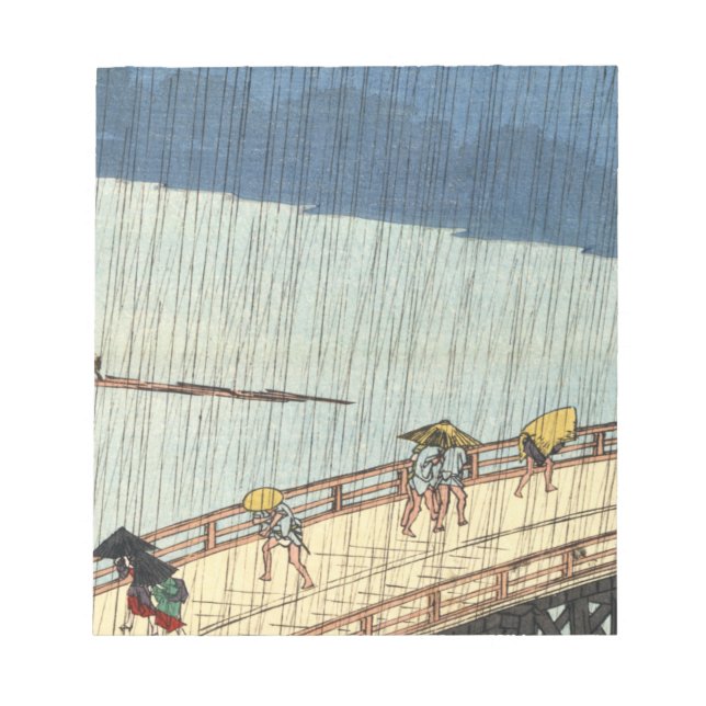 Bloc-note Hiroshige - Pont Ohashi Dans La Pluie (Devant)