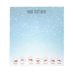 Bloc-note Hiver Dance Mice