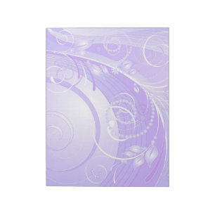 Bloc-note hiver violet léger