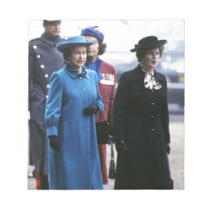 Bloc-note HM Queen Elizabeth II-Margaret Thatcher