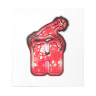 Bloc-note Ho Ho Ho ! Père Noël Casquette Joyeux Noël étoile.