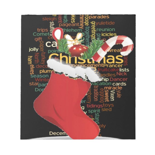 Bloc-note HoHo ! Merry Christmas TOXITS et Happy New Year (Devant)