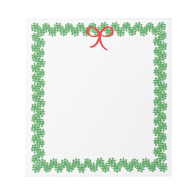 Bloc-note Holiday Wreath Notepad (Devant)