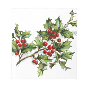 Bloc-note Holly Berries 001