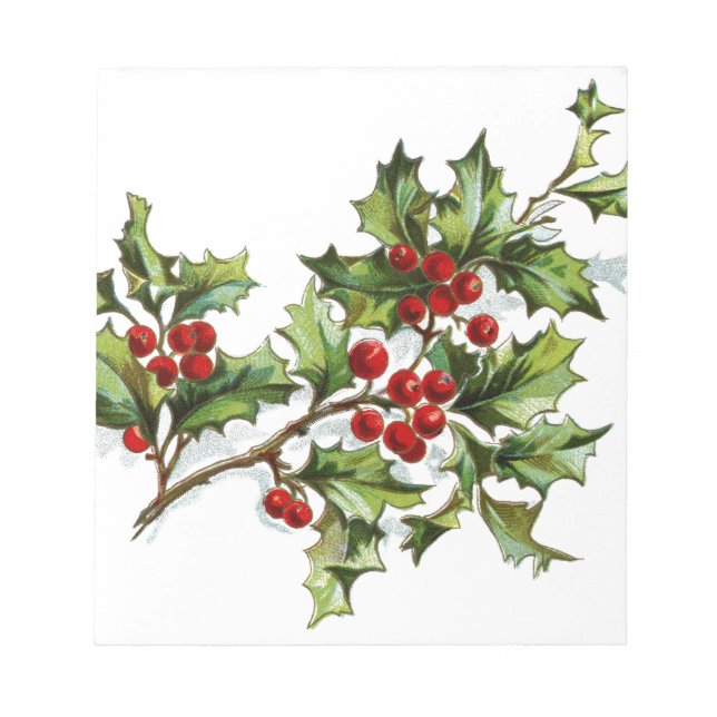 Bloc-note Holly Berries 001 (Devant)