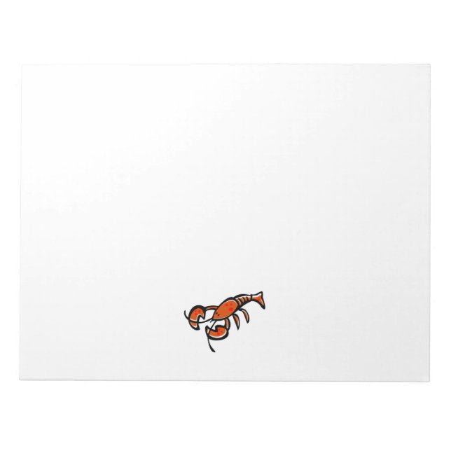 Bloc-note Homard de Grunge (Devant)