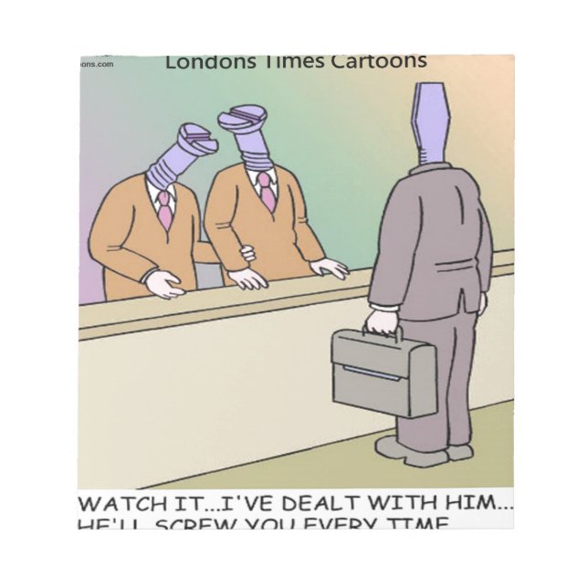 Bloc-note Homme de vente cri par Rick London Funny (Devant)