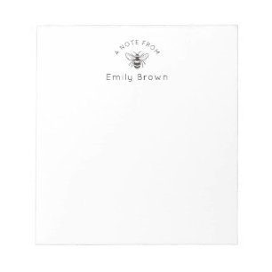 Bloc-note Honey Bee Personalized Notepad