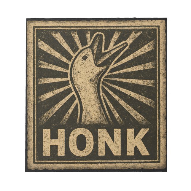 Bloc-note Honk Goose Funny Duck Chicken Mème (Devant)