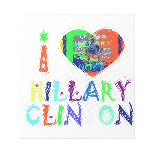 Bloc-note Hope Vote Blue Lovely Reflection Extraordinaire Hi (Devant)