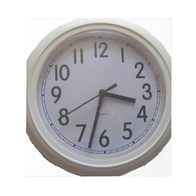 Bloc-note Horloge (Devant)