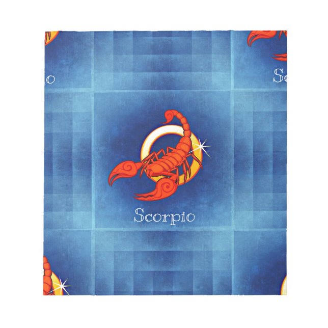Bloc-note horoscope de scorpio (Devant)