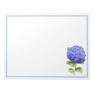Bloc-note Hortensia Bleu