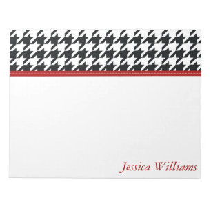 Bloc-note Houndstooth branché