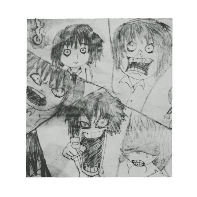 Bloc-note humoristique visage visage expression du visage (Devant)