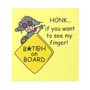 Bloc-note Humour de rage de route